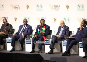 Fellow African leaders attentively follow Zimbabwean President, Emmerson Mnangagwa's speech at the Dakar II Africa Food Summit in Senegal
