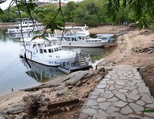Seen here are boats at Manchinchi Bay Lodge, Kariba, that are ready to cruise.