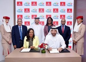 The MoU was signed by Khoory, and Sherin Francis, Principal Secretary Tourism Department, Tourism Seychelles, in the presence of Adnan Kazim, Emirates' Chief Commercial Officer