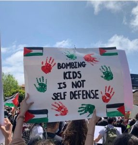 Palestinians crying for  peace, global justice, safety and security as Western sponsored Israel bomb innocent civilians