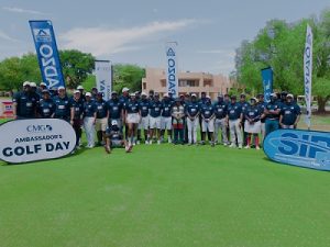 Group photo of golfers that participated at the Ambassadors Golf Day in Windhoek, Namibia